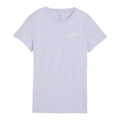 Damska Koszulka Z Logo ESS No.1 Small. Fioletowe bluzki Puma, bez wzorów, sportowe, bez kołnierzyka, bez ramiączek. Za 108.99 zł.