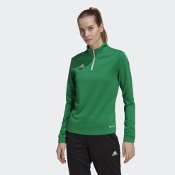Bluza piłkarska damska Adidas Entrada 22 Training Top. Białe bluzy Adidas, s, bez wzorów, bez kaptura. Za 113.97 zł.