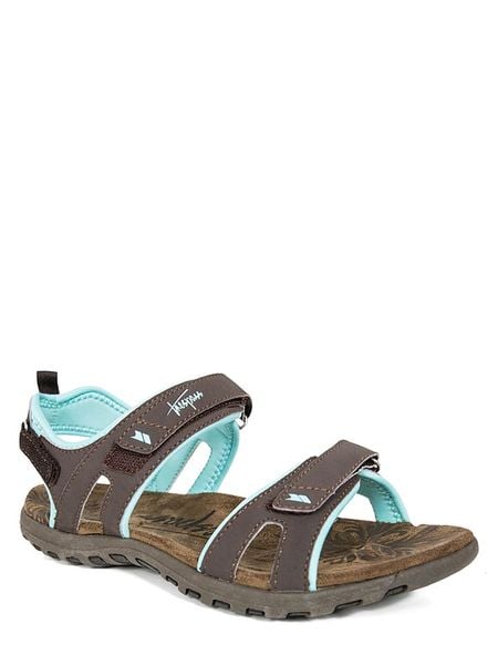 Trespass Sandały trekkingowe "Serac" w kolorze brązowym rozmiar: 39. Brązowe sandały Trespass, bez wzorów, klasyczne, bez obcasa, bez zapięcia. Za 100.52 zł.