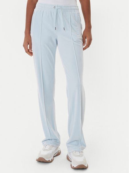 Juicy Couture Spodnie dresowe Tina JCWBJ225307 Błękitny Regular Fit. Niebieskie spodnie dresowe Juicy Couture, xl, bez wzorów, z dresówki. Za 399.99 zł.