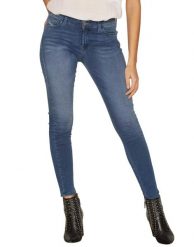 Diesel Slandy 0681P damskie jeansy Super Slim Skinny stretch W26/L32 niebieskie. Niebieskie jeansy Erima, l, bez wzorów, z podwyższonym stanem. Za 339.99 zł.
