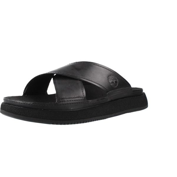Sandały TIMBERLAND TB0A2M17W021 Czarny. Czarne sandały Timberland, bez wzorów, z materiału, bez obcasa, bez zapięcia. Za 350.99 zł.