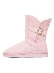ISLAND BOOT Kozaki zimowe "Eveline" w kolorze jasnoróżowym rozmiar: 38. Różowe kozaki Island Boot, na zimę, z materiału, bez obcasa, bez zapięcia. Za 132.95 zł.