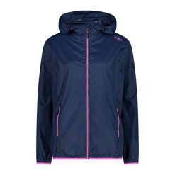 Kurtka przeciwdeszczowa damska z kapturem CMP. Czerwone kurtki sportowe CMP, l, bez wzorów, z kapturem, trekkingowe. Za 109.99 zł.