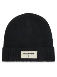 Patrizia Pepe Czapka 8F0082/K287 K103 Czarny. Czarne czapki Patrizia Pepe, bez wzorów, z materiału. Za 449.99 zł.