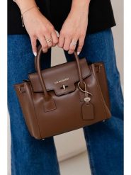 Lia Biassoni Skórzana torebka w kolorze brązowym - 30 x 23 x 11 cm rozmiar: onesize. Brązowe torby na ramię Lia Biassoni, bez wzorów, z materiału, przez ramię, bez dodatków. Za 304.99 zł.