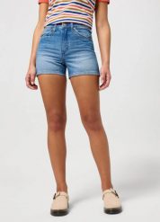 DAMSKIE SZORTY WRANGLER COWBOY SHORT 3 INCH SHALLOWS 112351076. Szorty Wrangler, bez wzorów. Za 189.99 zł.