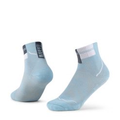 Skarpety do biegania Coolnet Quarter. Niebieskie skarpety Buff, bez wzorów, z materiału. Za 83.99 zł.