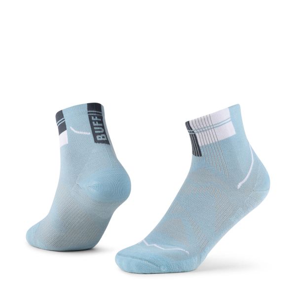 Skarpety do biegania Coolnet Quarter. Niebieskie skarpety Buff, bez wzorów, z materiału. Za 83.99 zł.