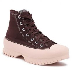 Buty do chodzenia damskie Converse A04633C. Brązowe obuwie sportowe Converse, z materiału, bez zapięcia, trekkingowe. W wyprzedaży za 380.10 zł.