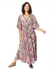 Aller Simplement Sukienka ze wzorem rozmiar: 34/36. Sukienki Aller Simplement, bez wzorów, bez kołnierzyka, bez ramiączek, maxi. Za 78.99 zł.