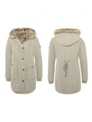 Eight2Nine Parka w kolorze beżowym rozmiar: L. Brązowe parki Eight2Nine, l, bez kaptura. Za 193.70 zł.
