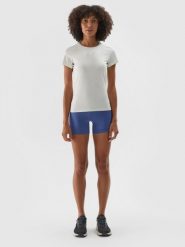 4F Legginsy krótkie treningowe damskie - granatowe M. Niebieskie legginsy 4f, m, bez wzorów, z dzianiny, z podwyższonym stanem, na fitness i siłownię. W wyprzedaży za 39.99 zł.