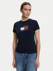 Tommy Jeans T-Shirt DW0DW22781 Granatowy Regular Fit. Niebieskie t-shirty Tommy Jeans, m, bez wzorów, z bawełny, bez kołnierzyka, bez ramiączek. Za 149.99 zł.