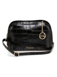 Mia Tomazzi Skórzana torebka w kolorze czarnym - 24 x 17 x 9 cm rozmiar: onesize. Czarne torby na ramię Mia Tomazzi, bez wzorów, z materiału, na ramię, bez dodatków. Za 304.99 zł.