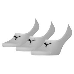 Skarpety Puma Footie 3 Pack, Dla obu płci. Białe skarpety Puma, bez wzorów, z bawełny. Za 59.99 zł.