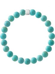 Pearline Bransoletka "Paix Interieure" z kamieniem lawowym rozmiar: 22 cm. Niebieskie bransoletki Pearline, srebrne. Za 208.83 zł.