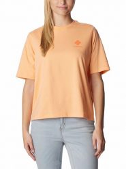 Columbia Koszulka "North Cascades™" w kolorze pomarańczowym rozmiar: XL. Pomarańczowe bluzki Columbia, xl, bez wzorów, z bawełny, bez kołnierzyka, bez ramiączek. Za 70.74 zł.