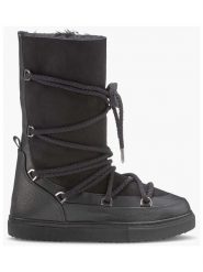 INUIKII Skórzane botki "Classic High Laced" w kolorze czarnym rozmiar: 37. Czarne botki Inuikii, bez wzorów, z materiału, bez obcasa, bez zapięcia. Za 748.50 zł.