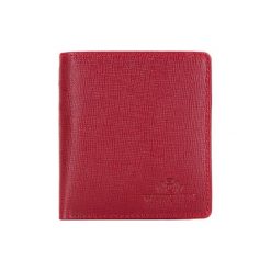 Skórzany portfel w kolorze czerwonym - (S)9 x (W)10 cm. Czerwone portfele Kazar, Wittchen, bez wzorów, z materiału. W wyprzedaży za 89.95 zł.