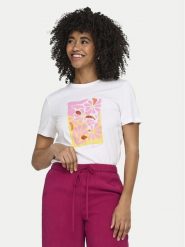 ONLY T-Shirt Kita 15367568 Biały Regular Fit. Białe t-shirty Only, xs, bez wzorów, z bawełny, bez kołnierzyka, bez ramiączek. Za 79.99 zł.