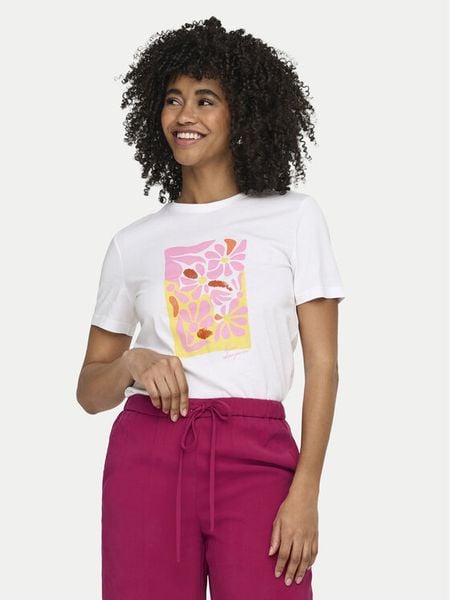 ONLY T-Shirt Kita 15367568 Biały Regular Fit. Białe t-shirty Only, xs, bez wzorów, z bawełny, bez kołnierzyka, bez ramiączek. Za 65.99 zł.