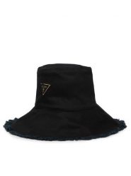 Guess Kapelusz AW5511 COT01 Czarny. Czarne kapelusze Guess, z aplikacjami, z bawełny. Za 239.99 zł.