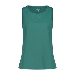 Damski tank top CMP. Zielone topy CMP, xs, bez wzorów, bez kołnierzyka, bez ramiączek. Za 87.40 zł.