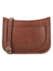 HIDE & STITCHES Skórzana torebka "Jura" w kolorze jasnobrązowym - 25 x 17 x 10 cm rozmiar: onesize. Brązowe torby na ramię HIDE & STITCHES, bez wzorów, z materiału, na ramię, bez dodatków. Za 260.99 zł.