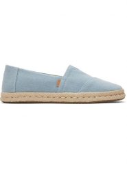 TOMS Espadryle w kolorze błękitnym rozmiar: 37. Niebieskie espadryle Toms, bez wzorów, bez obcasa, bez zapięcia. Za 255.34 zł.