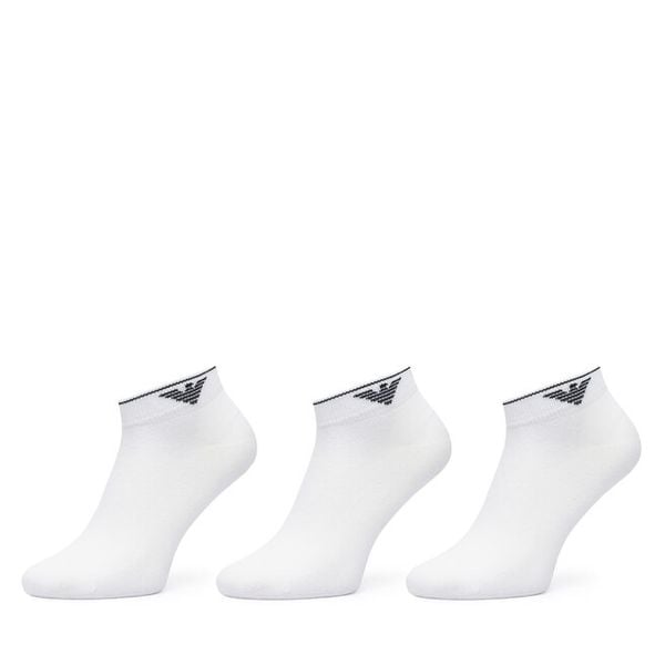 Skarpety krótkie EA7 Emporio Armani. Białe skarpety EA7 Emporio Armani, bez wzorów. Za 114.99 zł.