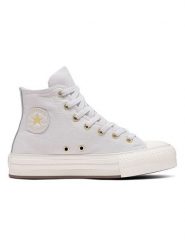 Converse Sneakersy "Chuck Taylor Lift Platform" w kolorze szarym rozmiar: 38. Szare trampki Converse, bez wzorów, za kostkę, bez zapięcia. Za 228.38 zł.