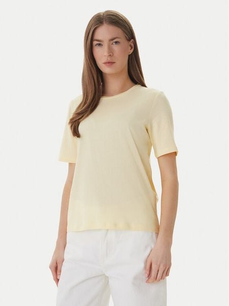 ONLY T-Shirt 15270390 Żółty Regular Fit. Żółte t-shirty Only, l, bez wzorów, z bawełny, bez kołnierzyka, bez ramiączek. Za 34.99 zł.