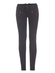 Herrlicher Dżinsy - Skinny fit - w kolorze czarnym rozmiar: W26. Czarne jeansy Herrlicher, z aplikacjami, z podwyższonym stanem. Za 131.74 zł.