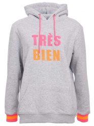 Zwillingsherz Bluza "Keira" w kolorze szarym rozmiar: L/XL. Szare bluzy sportowe Zwillingsherz, l, bez wzorów, z bawełny, z kapturem. Za 173.99 zł.