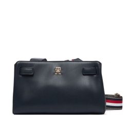 Torebka Tommy Hilfiger. Niebieskie listonoszki TOMMY HILFIGER, bez wzorów, bez dodatków. Za 489.99 zł.