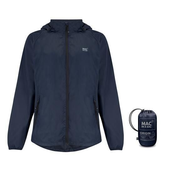 Mac in a Sac - Płaszcz przeciwdeszczowy - Granatowy. Niebieskie płaszcze Mac In A Sac, na zimę, l, bez wzorów, z materiału, z kapturem. Za 290.00 zł.