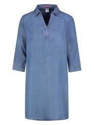 Sublevel Sukienka w kolorze niebieskim rozmiar: L. Niebieskie sukienki Sublevel, l, bez wzorów, z lyocellu, bez kołnierzyka, bez ramiączek, midi. Za 113.99 zł.