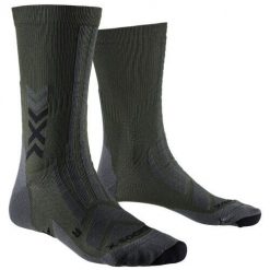 Skarpetki X-Socks Discover Crew. Czarne skarpety X BIONIC, bez wzorów, z materiału. Za 146.50 zł.