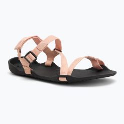 Sandały barefoot damskie Xero Shoes Z-Trek. Czerwone sandały XERO SHOES, bez wzorów, bez obcasa, bez zapięcia. Za 159.99 zł.