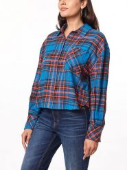 Scotch & Soda Koszula w kolorze niebiesko-czerwonym rozmiar: M. Czerwone koszule Scotch & Soda, m, bez wzorów, z bawełny, bez kołnierzyka, bez ramiączek. Za 92.21 zł.