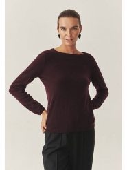 TATUUM Kaszmirowy sweter "Lemon" w kolorze bordowym rozmiar: XL. Czerwone swetry Tatuum, xl, bez wzorów, z kaszmiru, bez ramiączek. Za 263.53 zł.