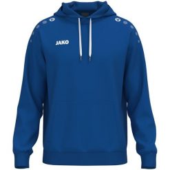 Bawełniana bluza z kapturem Jako One. Niebieskie bluzy JAKO, xl, bez wzorów, z bawełny, z kapturem. Za 227.20 zł.