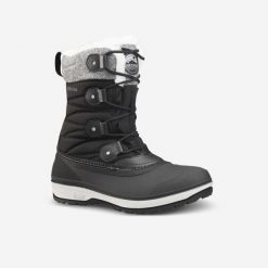 Buty turystyczne śniegowce damskie Quechua SH500 Warm wodoodporne. Czarne trapery i śniegowce QUECHUA, z poliesteru. Za 249.99 zł.