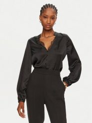 Marciano Guess Bluzka Patrice 4BGH23 9855Z Czarny Regular Fit. Czarne bluzki Marciano Guess, z aplikacjami, z syntetyku, bez kołnierzyka, bez ramiączek. Za 669.99 zł.