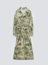 Sukienka damska midi lniana z wiązaniem w pasie zielona Jala 301. Zielone sukienki Big Star, na co dzień, na lato, l, bez wzorów, z tkaniny, retro, bez kołnierzyka, bez ramiączek, midi, dopasowane. Za 279.99 zł.