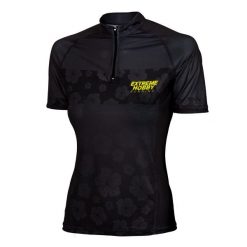 Koszulka biegowa damska z zamkiem i krótkim rękawem EXTREME HOBBY FLOWERS. Zielone bluzki EXTREME HOBBY, xl, bez wzorów, z elastanu, sportowe, bez kołnierzyka, bez ramiączek. Za 169.00 zł.