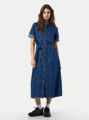 Noisy May Sukienka jeansowa Gret 27030824 Niebieski Loose Fit. Niebieskie sukienki Noisy may, s, bez wzorów, z bawełny, bez kołnierzyka, bez ramiączek. Za 169.99 zł.