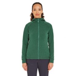 Bluza z kapturem damska Rab Nexus Hoody z kapturem. Zielone bluzy RAB, bez wzorów, z kapturem. Za 314.99 zł.