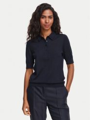 BOSS Polo Fidenka 50545015 Granatowy Regular Fit. Niebieskie koszulki polo Boss, s, bez wzorów, z wełny, bez kołnierzyka, bez ramiączek. Za 679.99 zł.